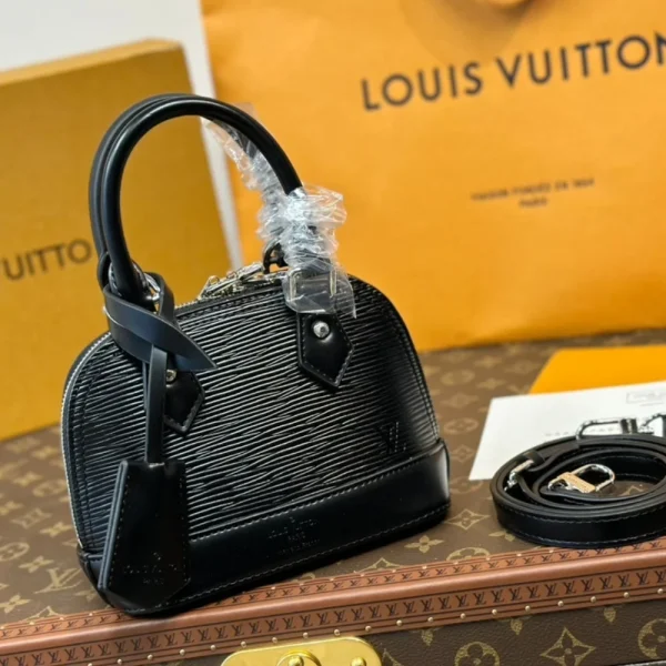 CNBB1-7-2-26dbf8bc9bd2.webp Louis Vuitton Nano Alma Bag Black 18Cm M81945, Designer Handbags, Womens Purse, luxury bags