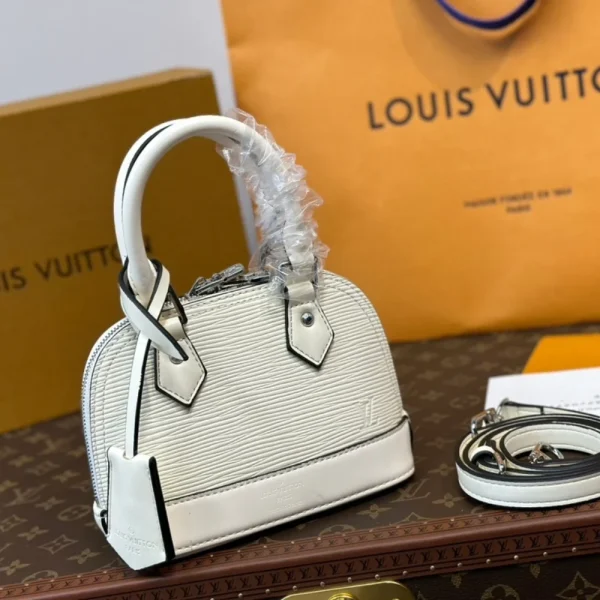 CNBB1-8-2-00a6f8f1258b.webp Louis Vuitton Nano Alma Bag White Quartz 18Cm M82411, Designer Handbags, Womens Purse, luxury bags