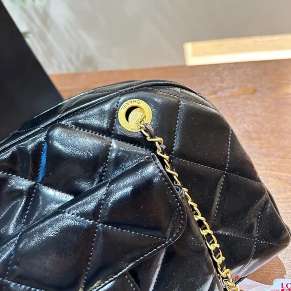 CNBC6-76dd8e07d51f.webp Chanel Maxi Bowling Shoulder Bag With Chain In Black 28Cm, Designer Handbags, Women’s Purse, luxury bags, Chanel bags