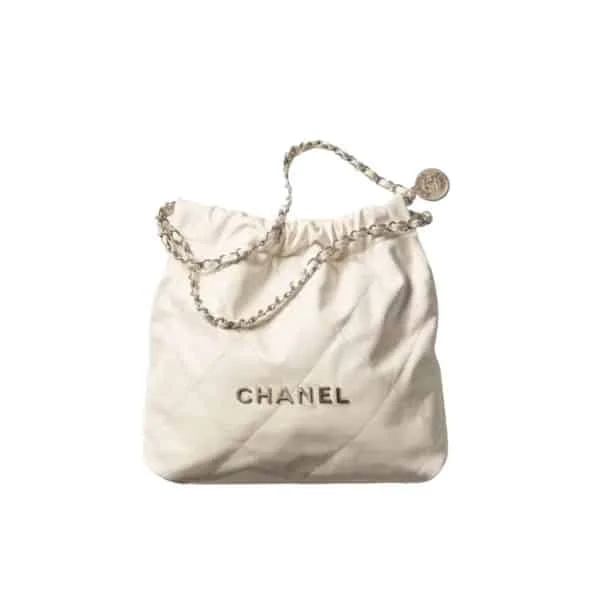 CNBW01-a8251adf8ea8.webp Chanel 22 Handbag White 42Cm/16.4in As3261 With Silver, Designer Handbags, Women’s Purse, luxury bags, Chanel bags