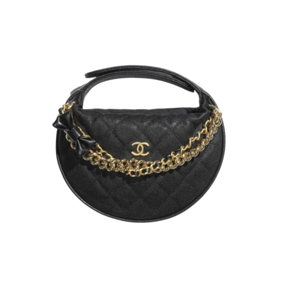 Chanel Pouch Grained Shiny Calfskin Black 17Cm/6.7in Ap3943 B16288 94305, Designer Handbags, Women’s Purse, luxury bags, Chanel bags