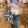 CNCB8-d90cc6293e83.webp Chanel Large Backpack Printed Fabric And Gold Metal In Black And White 36Cm, Designer Handbags, Women’s Purse, luxury bags, Chanel bags