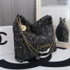 CNDG7-3dd1d004d0b6.webp Chanel 22 Handbag Denim Gold And Dark Gray 40Cm/15.7in, Designer Handbags, Women’s Purse, luxury bags, Chanel bags