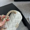 CNWB4-525d9134b7fd.webp Chanel Clutch Bag With Chain In White 15Cm/5.9in, Designer Handbags, Women’s Purse, luxury bags, Chanel bags
