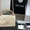 CNWB5-73c35c80ffe6.webp Chanel Clutch Bag With Chain In White 15Cm/5.9in, Designer Handbags, Women’s Purse, luxury bags, Chanel bags