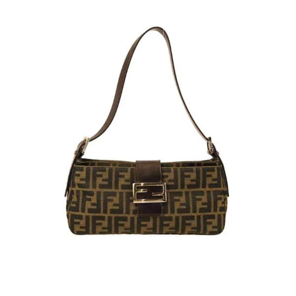 FB23-1-f3fe5343a56b.webp Fendi Zucca Handbag Brown 24Cm