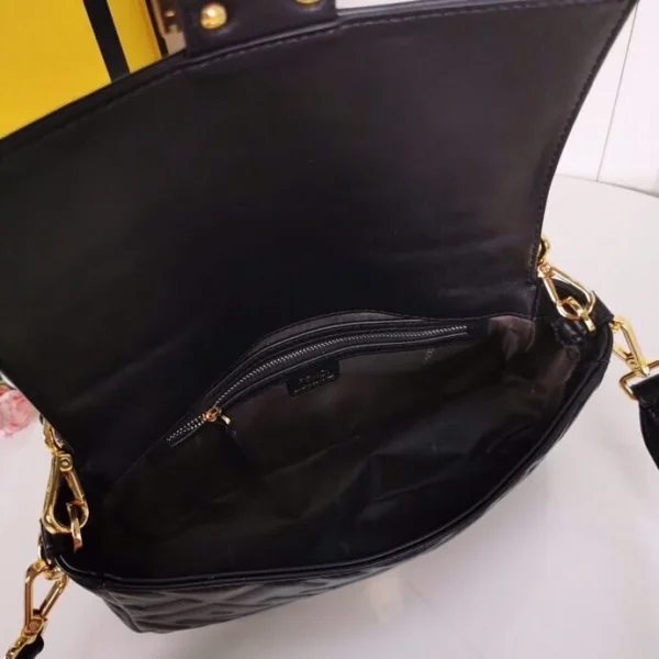 FBLB2704-5a67c3fcb558.webp Fendi Baguette Leather Black Nappa Bag 27Cm
