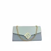 FDB-1-2-9116340b9a1d.webp Fendi Ff Diamonds Continental With Chain Leather Wallet Light Blue 19Cm