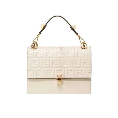 FDB-10-6c778d59bda5.webp Fendi Logo Embossed Kan I White 24Cm