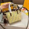 FDB-3-1-97b5b038f680.webp Fendi Mini Roll Ff Jacquard Mini Bag Yellow 18Cm