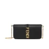 Fendi Fendigraphy Wallet On Chain Black 21Cm