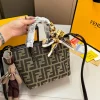 FDB-8-725f26bfe2a4.webp Fendi Mini Roll Ff Jacquard Mini Bag Brown 18Cm