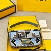 FDB1-1-4-1c2ad3cbc484.webp Fendi Baguette Ff Embroidered Shoulder Bag Multicolor 26Cm