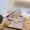 Fendi Peekaboo Mini Bag Leather Bag With Baguette Pocket Beige 23Cm