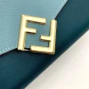 FDB4-1-1-e3c525d6c7f8.webp Fendi Ff Diamonds Continental With Chain Leather Wallet Green Blue 19Cm
