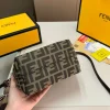 FDB5-4-1c3e760af018.webp Fendi Mini Roll Ff Jacquard Mini Bag Brown 18Cm