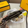 FDB6-3-b86884478464.webp Fendi Mini Roll Ff Jacquard Mini Bag Brown 18Cm