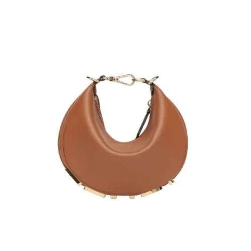 FDBB01-1-1-67f16b1577c9.webp Fendi Fendigraphy Mini Leather Mini Bag Brown 16Cm 8Bs081A5Dyf1Mqi