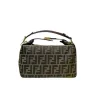 FDBB01-1-3-d378fb7b33a8.webp Fendi Zucca Jacquard Mini Pouch Bag Brown 27Cm