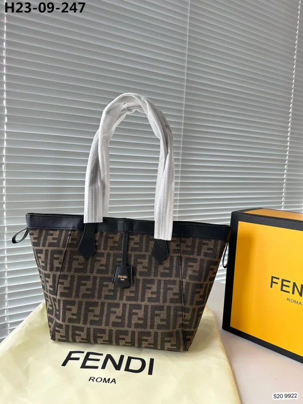 FDBB01-3-2-4c4582c09e16.webp Fendi Origami Medium Ff Jacquard Fabric Bag That Can Be Transformed Brown 25Cm 8Bh414Afpmf1Gl7
