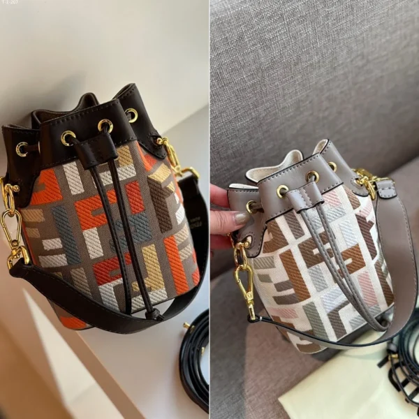 FDBB2-4-30179c269510.webp Fendi Mon Tresor Mini Bag Multicolor Canvas 18Cm