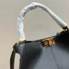 FDBL2-189876896eca.webp Fendi Peekaboo X Lite Medium Black 29Cm
