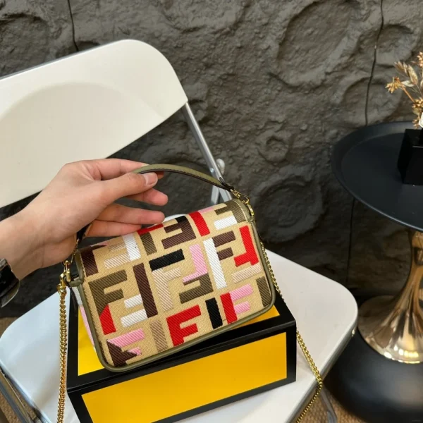 FDM5-1-c4ddb152b1b9.webp Fendi Baguette Multicolour Canvas Bag With Ff Embroidery Multicolour 18Cm 8Bs017Anh4F1Q6O