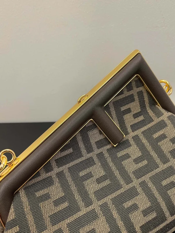 Fendi First Small Ff Brown Bag 26Cm
