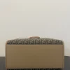 Fendi FF Jacquard Sunshine Medium Tote Bag Brown 35Cm