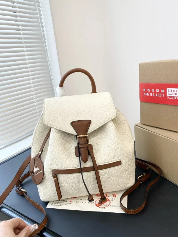 GCS1-3-1-eb9019b793a2.webp Louis Vuitton Montsouris Backpack Empreinte White And Brown 25Cm, Designer Handbags, Womens Purse, luxury bags