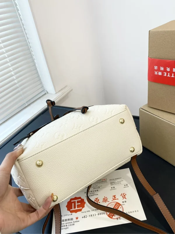 GCS3-3-1-22cf5115d7a4.webp Louis Vuitton Montsouris Backpack Empreinte White And Brown 25Cm, Designer Handbags, Womens Purse, luxury bags