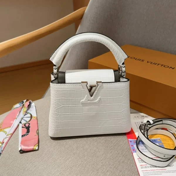 GCSS1-26-1-8e0c22d5546c.webp Louis Vuitton Capucines Mini White 21Cm N93701, Designer Handbags, Womens Purse, luxury bags