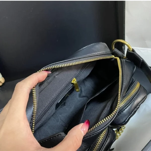 Chanel Quilted Small Camera Case Calfskin Black 22Cm/8.7in, Designer Handbags, Women’s Purse, luxury bags, Chanel bags