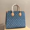 GCSS2-40-1-7d6ff2af643e.webp Louis Vuitton New Lv Remix Onthego Mm Denim Blue 35Cm M46871, Designer Handbags, Womens Purse, luxury bags