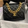 GCSS2-54-6f59c4dc3b73.webp Chanel 23S Retro Backpack With Gold Hardware Black 22Cm/8.7in, Designer Handbags, Women’s Purse, luxury bags, Chanel bags