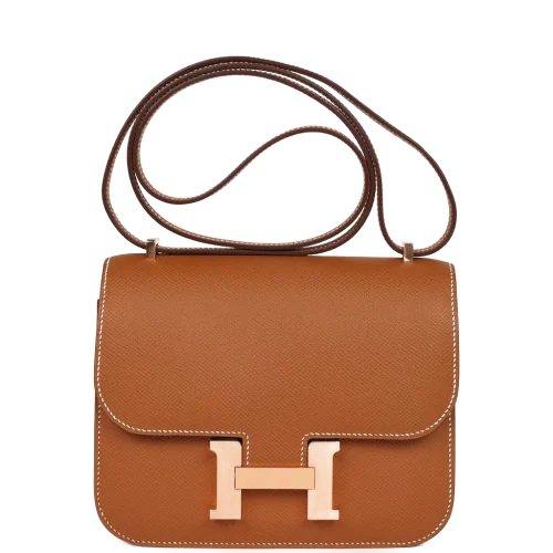 Hermès Constance 18 Gold Epsom Rose Gold Hardware