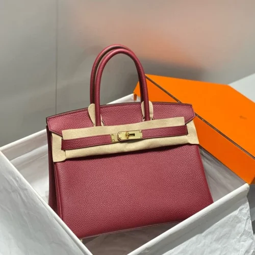 Image_20240910195446-15d2ad30489a.webp Hermes Birkin 25Cm Rouge H Togo Leather Gold Hardware