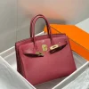 Hermes Birkin 25Cm Rouge H Togo Leather Gold Hardware