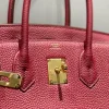Hermes Birkin 25Cm Rouge H Togo Leather Gold Hardware