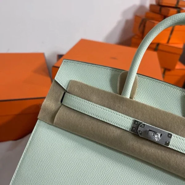 Image_20241219151953-aa2278f48653.webp Hermes Birkin 25Cm Vert Fizz Togo Leather Silver Hardware