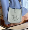 Hermes Evelyne Mini Amazone 16 in Bleu Shiny Gold Hardware 18cm