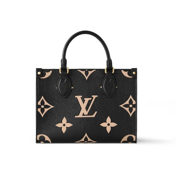 LV-2025-05-15T122444.959-2218e8968210.webp Louis Vuitton Sac Main On The Go Pm Noir Beige M45659 25cm, Designer Handbags, Womens Purse, luxury bags