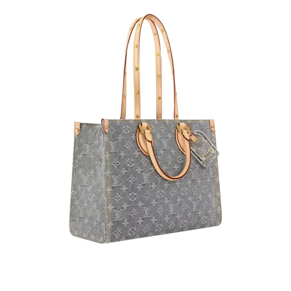 LV-2025-05-16T114514.459-1136b7d76aa9.webp Louis Vuitton OnTheGo MM Bag ‘Washed Grey M13189 32cm/ 12.6in, Designer Handbags, Womens Purse, luxury bags
