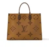 Louis Vuitton Onthego Gm Monogram Giant Canvas, Brown Monogram M45320 41cm, Designer Handbags, Womens Purse, luxury bags