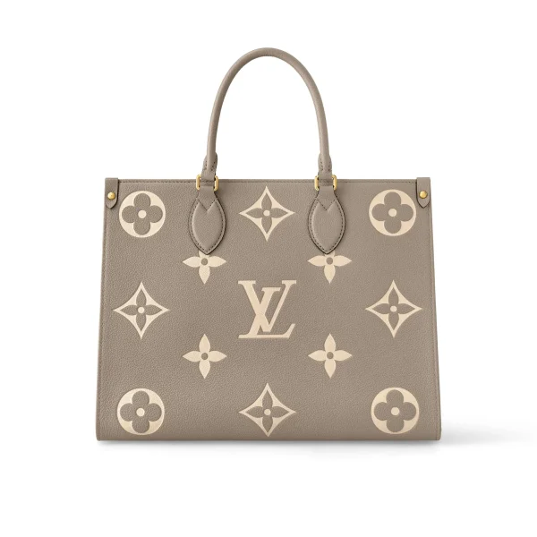 LV-2025-05-16T153650.980-a3c76f550227.webp Louis Vuitton Onthego Mm Bicolor Monogram Empreinte Leather Dove/Cream M45494 35cm, Designer Handbags, Womens Purse, luxury bags