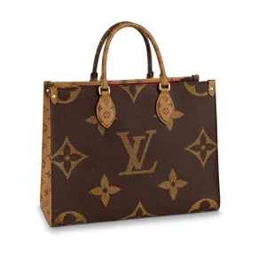 Louis Vuitton On The Go MM Monogram Medium Tote Bag Brown M45321 35cm, Designer Handbags, Womens Purse, luxury bags