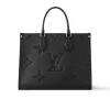 LV-2025-05-16T162626.305-1-52578b864505.webp Louis Vuitton Onthego MM Bicolor Monogram Empreinte Leather Black M45595 35cm, Designer Handbags, Womens Purse, luxury bags