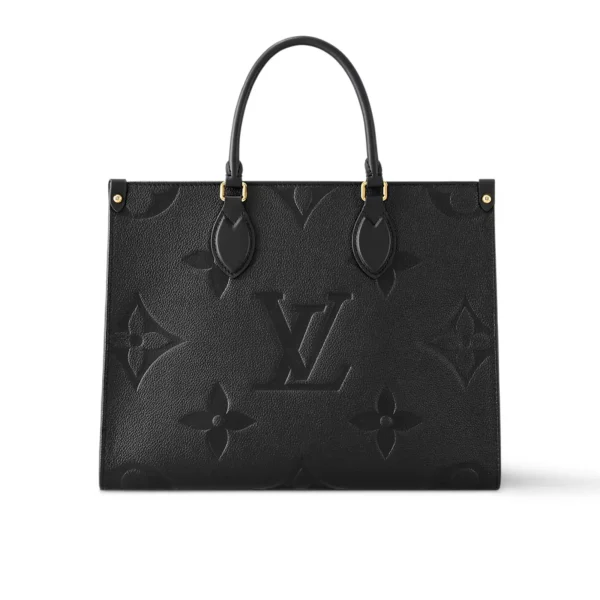 LV-2025-05-16T162626.305-1-52578b864505.webp Louis Vuitton Onthego MM Bicolor Monogram Empreinte Leather Black M45595 35cm, Designer Handbags, Womens Purse, luxury bags