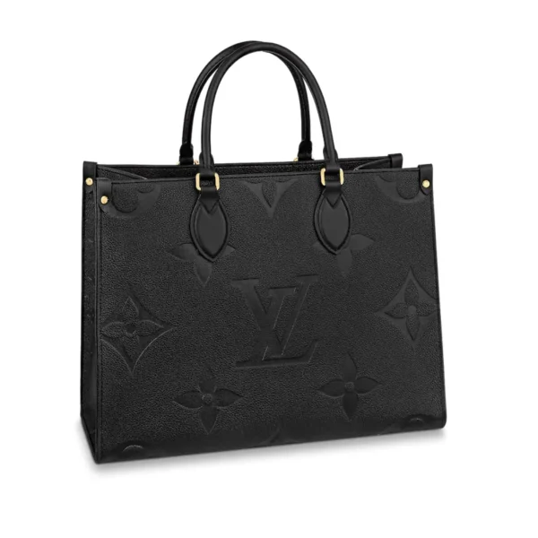 LV-2025-05-16T163011.664-cecc0736ec52.webp Louis Vuitton Onthego MM Bicolor Monogram Empreinte Leather Black M45595 35cm, Designer Handbags, Womens Purse, luxury bags