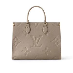 Louis Vuitton Onthego MM Dune Monogram Empreinte M45607 35cm, Designer Handbags, Womens Purse, luxury bags
